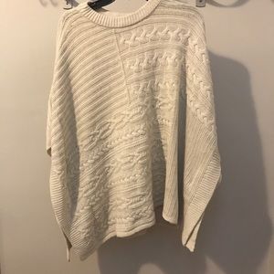 Abercrombie and Fitch cableknit poncho
